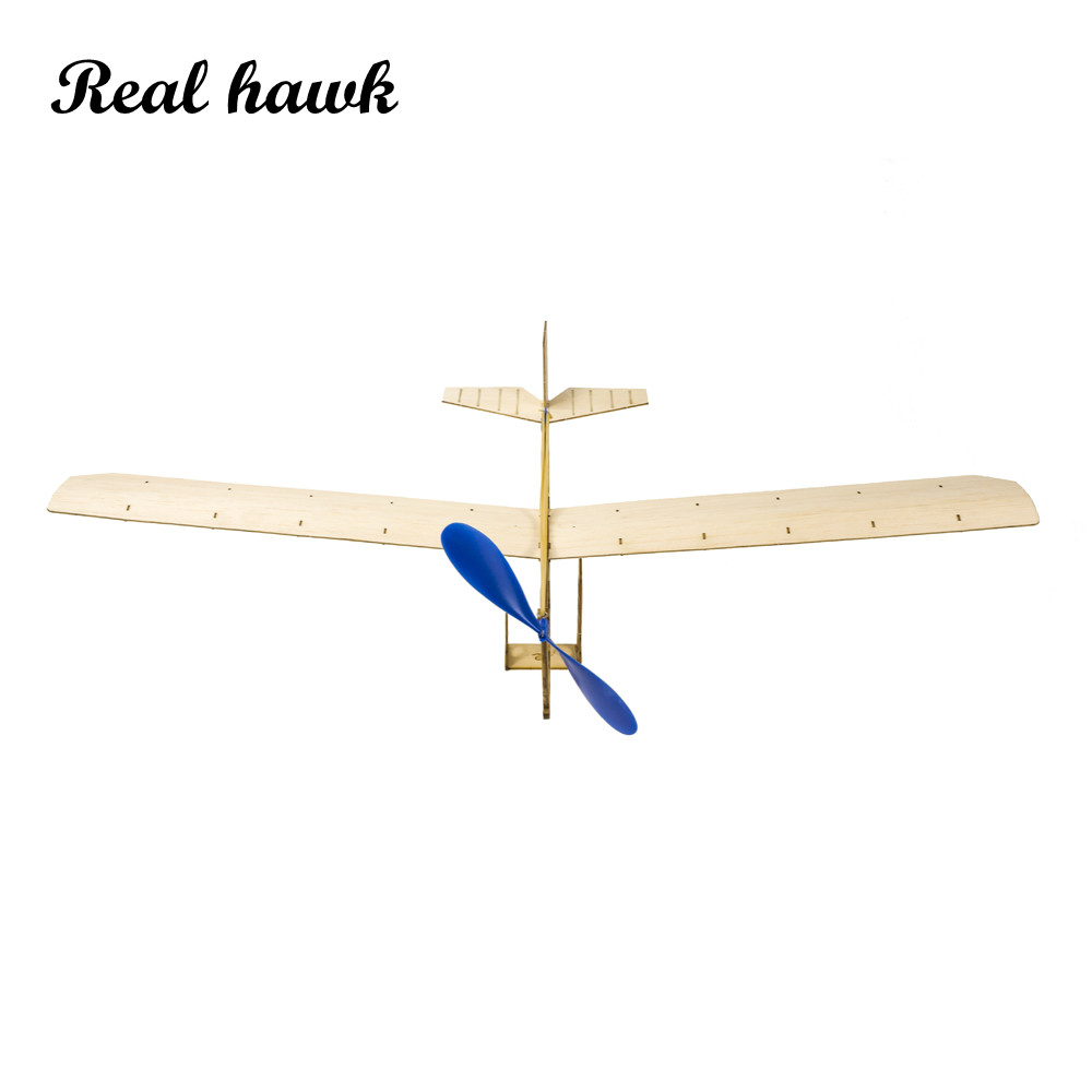 Model Kit Wood - Kit Pesawat Terbang Bertenaga Karet STEM,