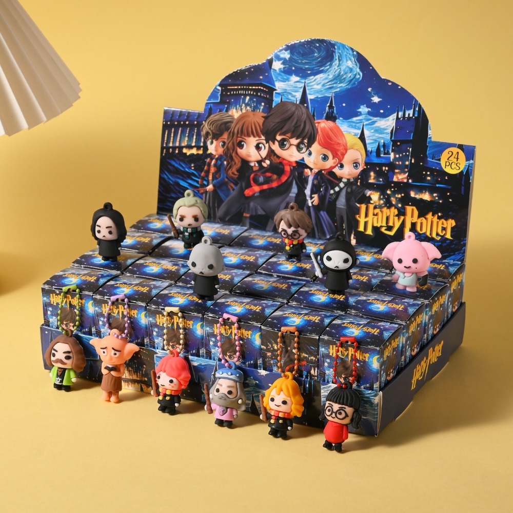 Model Kit Harry Potter - Gantungan kunci kotak buta Harry Potter