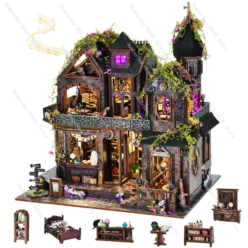 Model Kit Wood - Kit Model Bangunan Rumah Miniatur Kayu