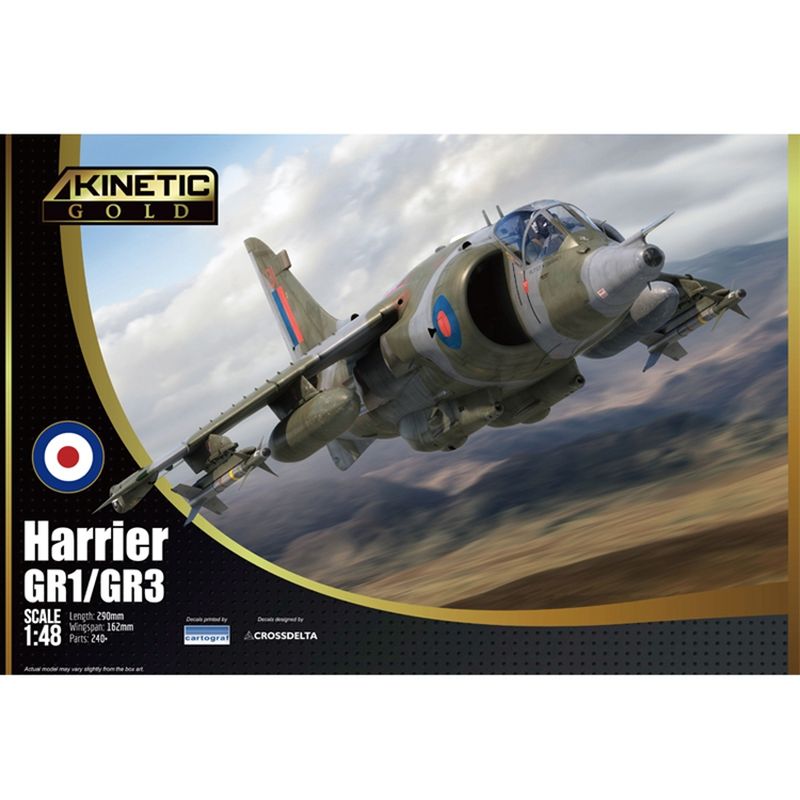 Model Kit Keroro - KINETIC K48060 1/48 Harrier GR1/GR3 2in1