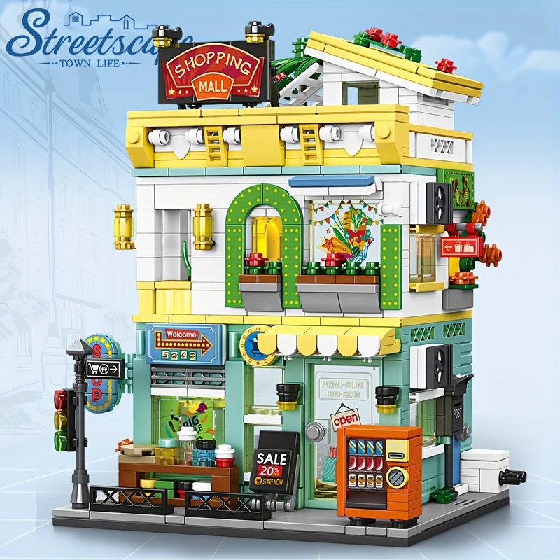 Blok Bangunan Hotel Supermarke - Model Kit Companies ulasan dan harga