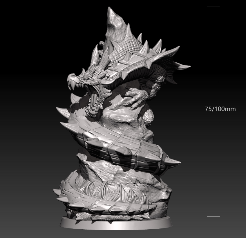 Kit Model Resin 75Mm Patung Na - Model Kit Dragon ulasan dan harga