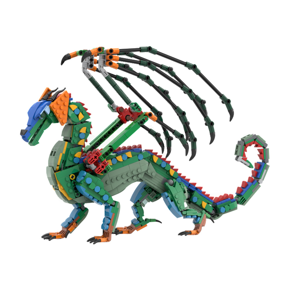 MOC RainWing Blok Bangunan Mod - Model Kit Dragon ulasan dan harga