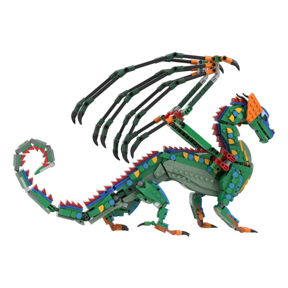 MOC RainWing Blok Bangunan Mod - Model Kit Dragon ulasan dan harga