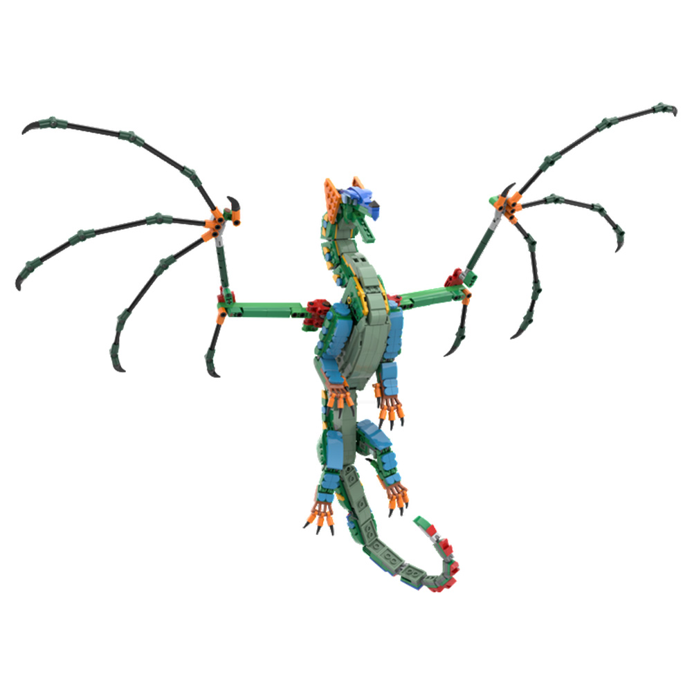 MOC RainWing Blok Bangunan Mod - Model Kit Dragon ulasan dan harga