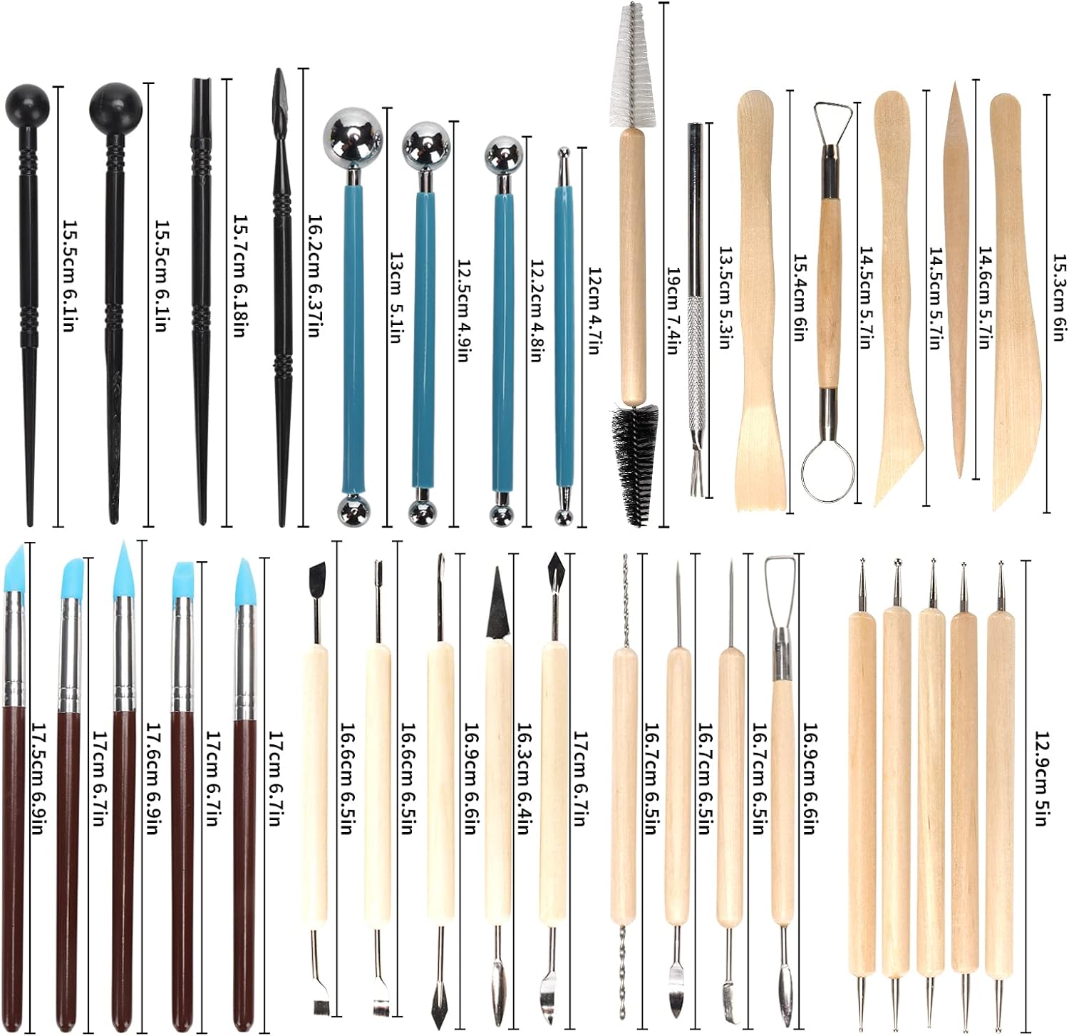 Kit alat patung tanah liat tem - Model Kit Tool Set ulasan dan harga