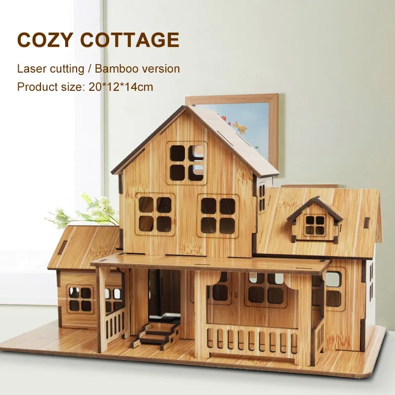 Permainan Model Puzzle Kayu 3D - Model Kit Wood ulasan dan harga