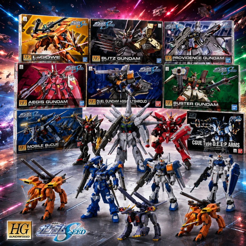 Bandai HG SEED 1/144 Blitz Aeg - Model Kit Gundam Hg ulasan dan harga