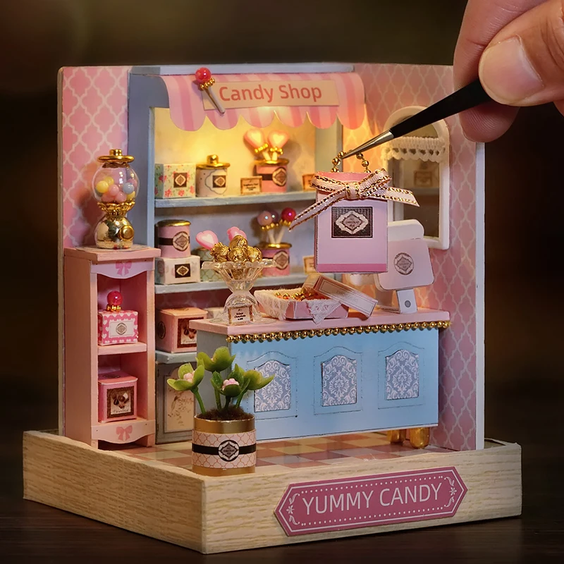 Rumah Boneka Miniatur DIY, Puz - Model Kit Wood ulasan dan harga